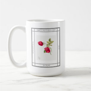 Rosen Floral Vintage Muttertag Kaffeetasse