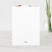 Rosen Florale Hochzeit Dankeskarte (Rückseite)