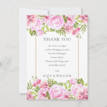 Rosen Florales Baby Shower Gedicht