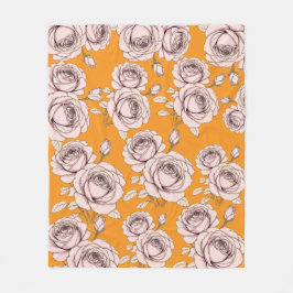 Rosen Florales Fleece-Decke Fleecedecke