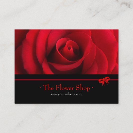 Rosen-Floristengeschäftskarte Visitenkarte (Vorderseite)