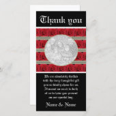 Rosen-Foto kardiert die kundengerechte Schablone - Dankeskarte (Vorne/Hinten)