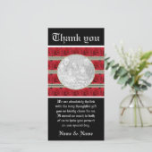 Rosen-Foto kardiert die kundengerechte Schablone - Dankeskarte (Stehend Vorderseite)