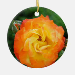Rosen-Foto-Ornament Keramik Ornament