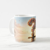 Rosen-Fragezeichen-Gitarrist-Märchentasse Kaffeetasse (Vorderseite Links)