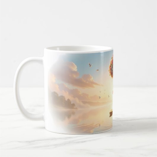 Rosen-Fragezeichen-Gitarrist-Märchentasse Kaffeetasse (Links)