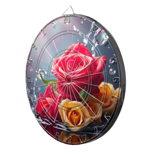 Rosen für den Eleganten Dartscheibe (Vorderseite rechts)