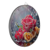 Rosen für den Eleganten Dartscheibe (Vorderseite Links)