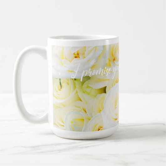 Rosen-Garten-Versprechen Kaffeetasse (Links)