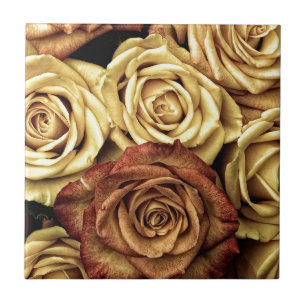 Rosen gelb und rot fliese