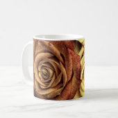 Rosen gelb und rot kaffeetasse (Vorderseite Links)