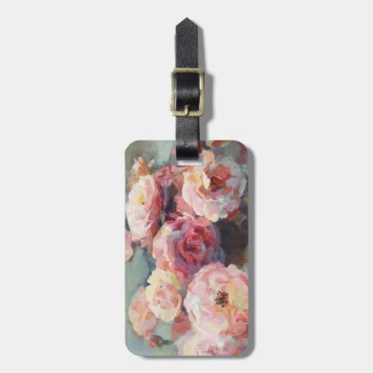 Rosen Gepäckanhänger (Vorderseite vertikal)