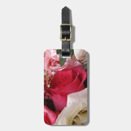 Rosen Gepäckanhänger (Vorderseite vertikal)