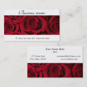 Rosen-Geschäfts-Karten Visitenkarte (Vorne/Hinten)