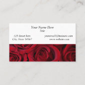 Rosen-Geschäfts-Karten Visitenkarte (Rückseite)