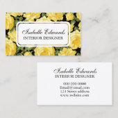 Rosen-Geschäftskarte des Blumenmusters elegent Visitenkarte (Vorne/Hinten)