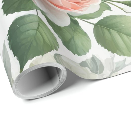 Rosen Geschenkpapier (Rolleneckpunkt)