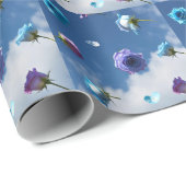 Rosen Geschenkpapier (Rolleneckpunkt)