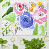 Rosen Geschirrtuch (Gefaltet)