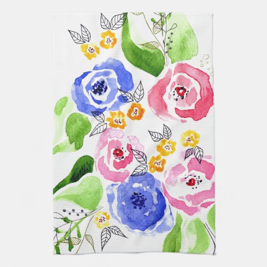 Rosen Geschirrtuch (Vertikal)