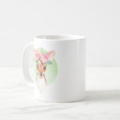 Rosen, gezüchtet und rosa kaffeetasse (Vorderseite Links)