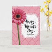 Rosen Gitter Muttertags Karte (Gelbe Blume)