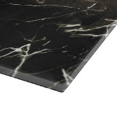 Rosen-Glitzer-Schwarz-Marmor Schneidebrett (Ecke)