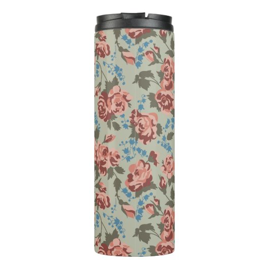 Rosen & Glockenblumen Thermosbecher (Rückseite)