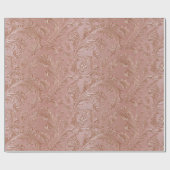 Rosen-Gold-Blumenmuster Geschenkpapier (Flach)