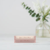 Rosen Gold Blush Glitzer Tropfen Ihre Visitenkarte (Stehend Vorderseite)