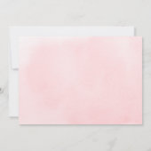 Rosen Gold Blush Modernes einfaches Skript Save th The Date (Rückseite)