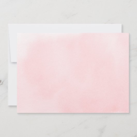 Rosen Gold Blush Modernes einfaches Skript Save th The Date (Rückseite)