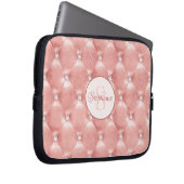 Rosen Gold Blush Pink Padding Kristall Laptopschutzhülle (Vorne Rechts)