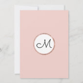 Rosen Gold Blütenrot Rosa Brunch Bubbly Einladung (Rückseite)