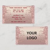 Rosen Gold Business Card Informationen zu Ihren Lo Visitenkarte (Vorne/Hinten)