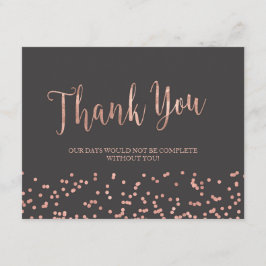 Rosen-Gold danken Ihnen zu kardieren Dankeskarte