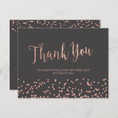 Rosen-Gold danken Ihnen zu kardieren Dankeskarte (Vorne/Hinten)