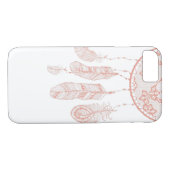 Rosen-Gold Dreamcatcher auf transparentem Fall Case-Mate iPhone Hülle (Rückseite (Horizontal))