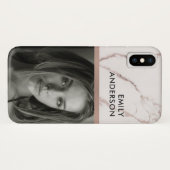 ROSEN-GOLD ERRÖTEN ROSA PERSÖNLICHER Case-Mate iPhone HÜLLE (Rückseite (Horizontal))