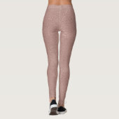 Rosen-Gold erröten Sequins-metallischer Glitzer Leggings (Rückseite)