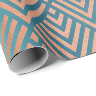 Rosen-Gold erröten Tiffany metallisches Geschenkpapier