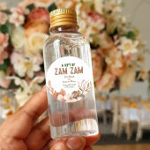 Rosen Gold Floral Zam Zam Runder Aufkleber
