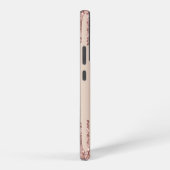 Rosen Gold Glitzer Benutzerdefinierter Text Person Samsung Galaxy Hülle (Rechte Seite)