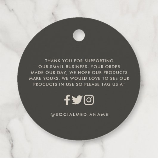 Rosen gold Glitzer Schwarz Modernes, elegantes Bud Geschenkanhänger (Rückseite)