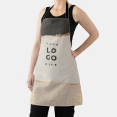 Rosen gold Glitzer Schwarz Rosa Moderne, einzigart Schürze (InSitu)