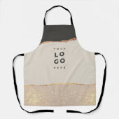 Rosen gold Glitzer Schwarz Rosa Moderne, einzigart Schürze (Vorderseite)