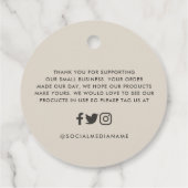 Rosen gold Glitzer Schwarz Rosa modernes, elegante Geschenkanhänger (Rückseite)