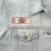 Rosen Gold Glitzer Tropfen Kundenspezifische Gesch Namensschild (Beispiel)