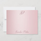 Rosen Gold Handschrift Mit Monogramm Vorlage (Vorderseite)