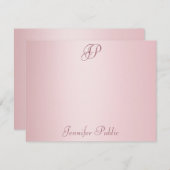 Rosen Gold Handschrift Mit Monogramm Vorlage (Vorne/Hinten)